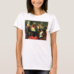 Camiseta Restaurante Jardín de August Macke. Arte Antiguo