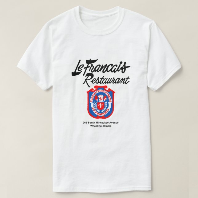 Camiseta Restaurante Le Francais, Wheeling, Illinois (Diseño del anverso)