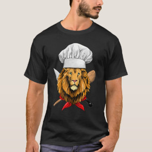 Camiseta Restaurante Lion Chef Cocina culinaria Cocina Wil