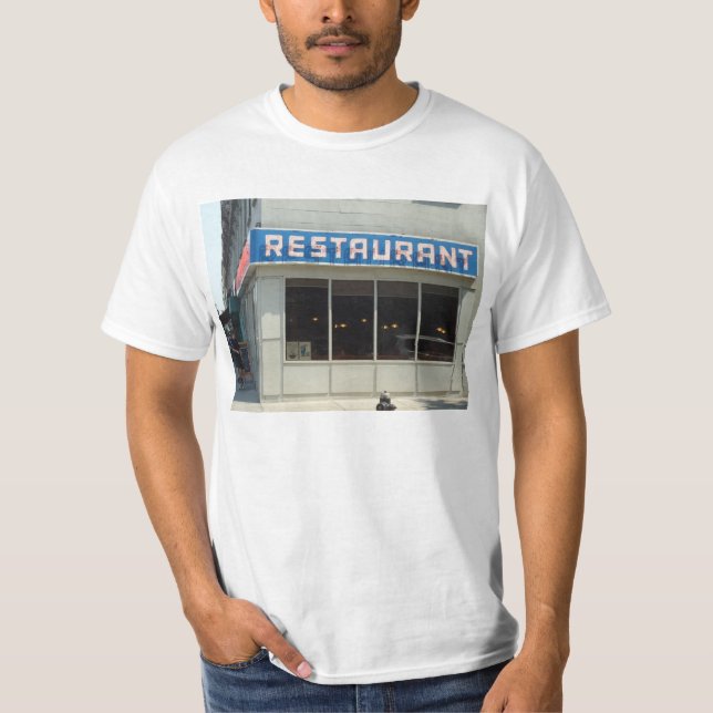 Camiseta Restaurante Manhattan de la Ciudad de Nueva York (Anverso)