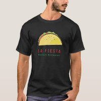 Restaurante Mexicano Taco Negocio Moderno Negro