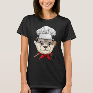 Camiseta Restaurante Otter Chef Cocina culinaria Cocina Coc