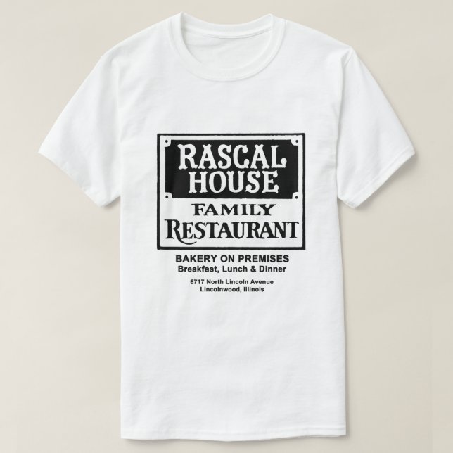 Camiseta Restaurante Rascal House, pagarés, IL (Diseño del anverso)