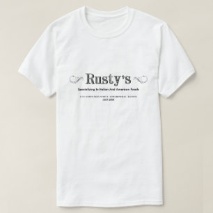 Camiseta Restaurante Rusty's, Edwardsville, Illinois