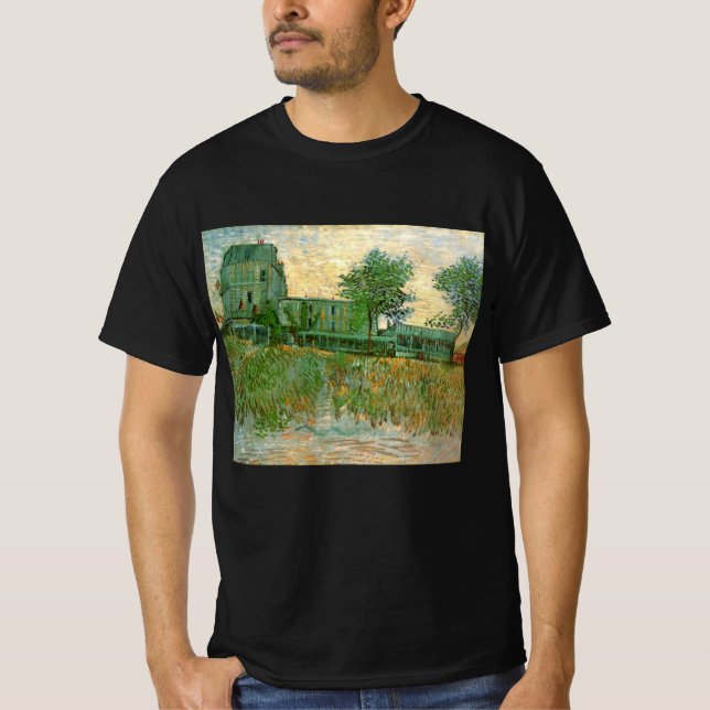 Camiseta Restaurante Sirene, Asnières de Vincent van Gogh (Anverso)