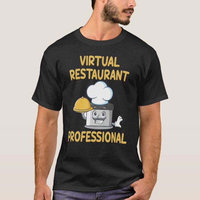 Camiseta Restaurante virtual Ba de cocina de ropa profesion (Anverso)