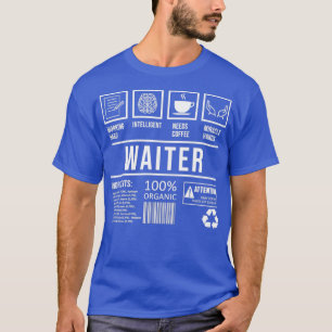 Camiseta Restaurante Waiter Humor Que Dice Graduación