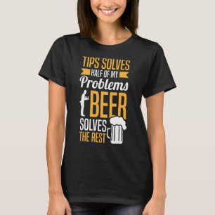 Camiseta Restaurante Worker Server Consejos sobre camareras