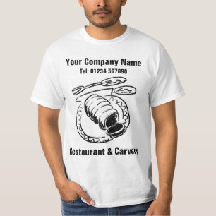 Camiseta Restaurante y comedor de carnes asadas