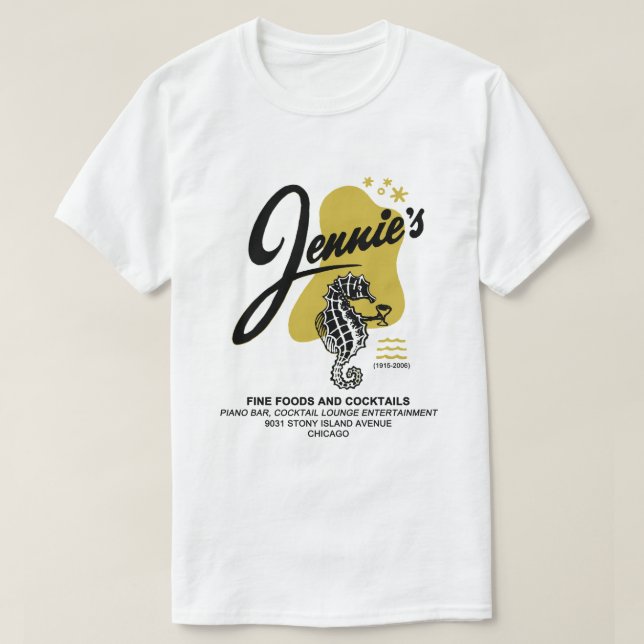 Camiseta Restaurante y Salón Jennie, Chicago, IL (Diseño del anverso)