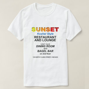 Camiseta Restaurante y salón Sunset, Chicago, IL