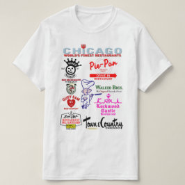 Camiseta Restaurantes chicaguenses favoritos, v3.