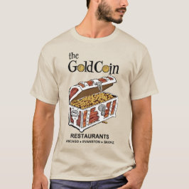 Camiseta Restaurantes de monedas de oro, Chicago, Evanston,