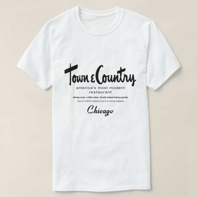Camiseta Restaurantes urbanos y rurales, Chicago, IL (Diseño del anverso)