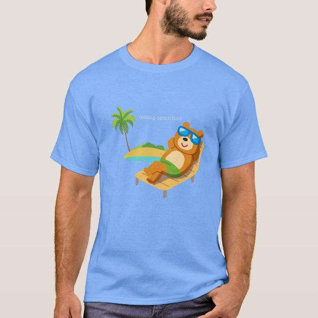 Camiseta RESTING BEACH FACE belly hippo Boynton T-Shirt (Anverso)