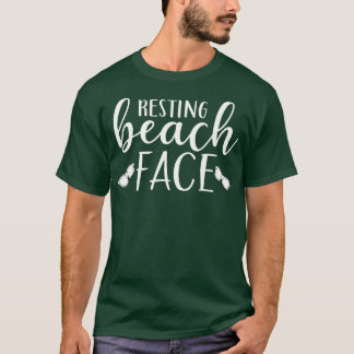 Camiseta Resting Beach Face Funny Design for Relaxy 1