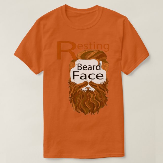 Camiseta Resting Beard Face Classic TShirt (Diseño del anverso)