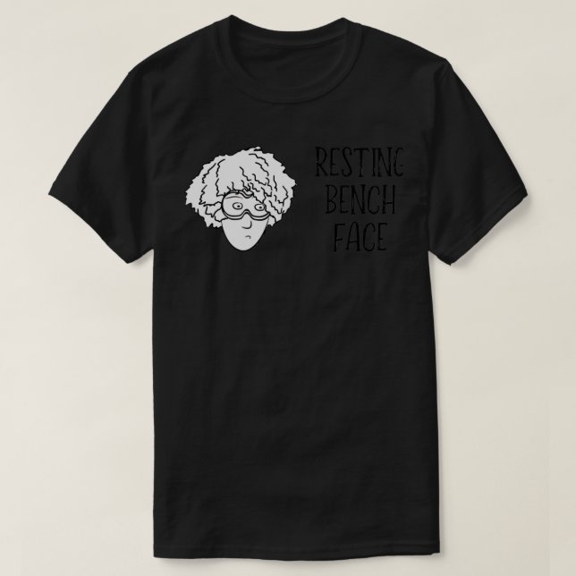Camiseta Resting Bench Face Afro Mono (Diseño del anverso)