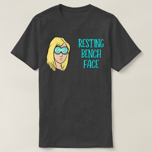 Camiseta Resting Bench Face Blonde (Diseño del anverso)