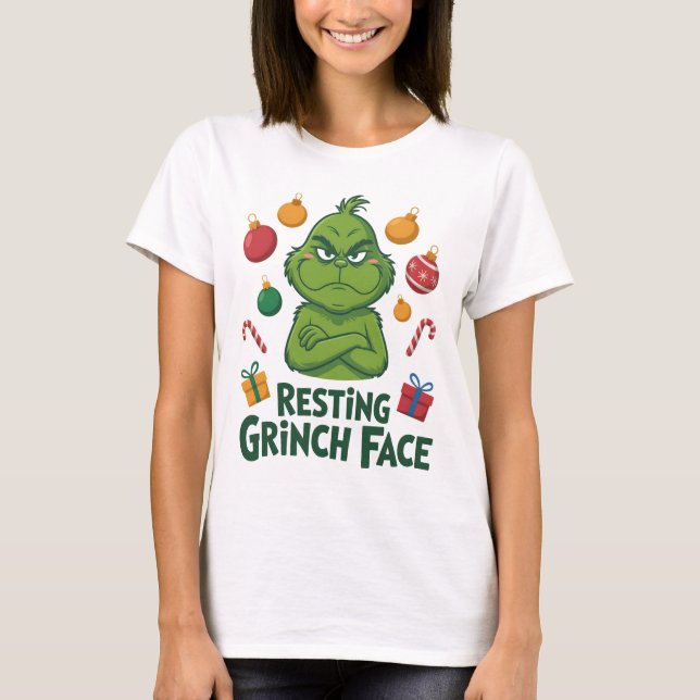Camiseta Resting Grinch Face (Anverso)