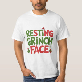 Camiseta Resting Grinch Face Funny Christmas Shirt