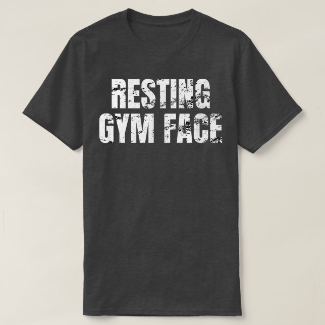 Camiseta Resting Gym Face  (Diseño del anverso)