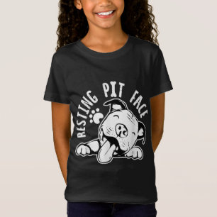 Camiseta Resting Pit Face Funny Dog, Pitbull Meme Clothing