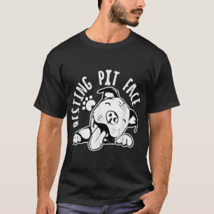 Camiseta Resting Pit Face Funny Dog, Pitbull Meme Clothing