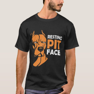 Camiseta Resting Pit Face Pit Bull Pitbull