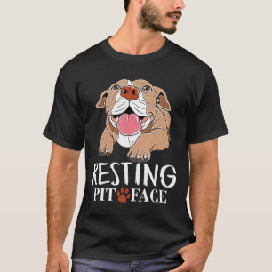 Camiseta Resting Pit Face Pitbull