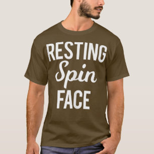 Camiseta Resting Spin Face Funny Gym Saying Fitness Spinnin