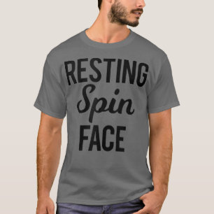 Camiseta Resting Spin Face Funny Gym Workout Saying Spinnin
