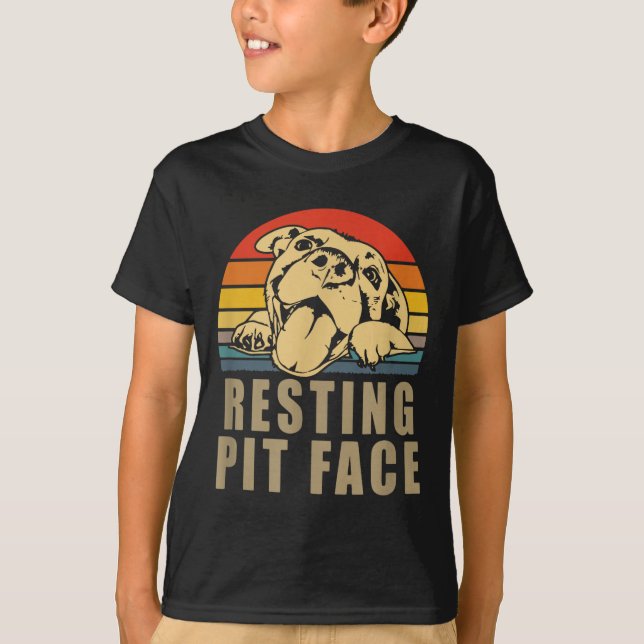 Camiseta Resting T Face - Tbull Lovers Gift For Men And Wom (Anverso)