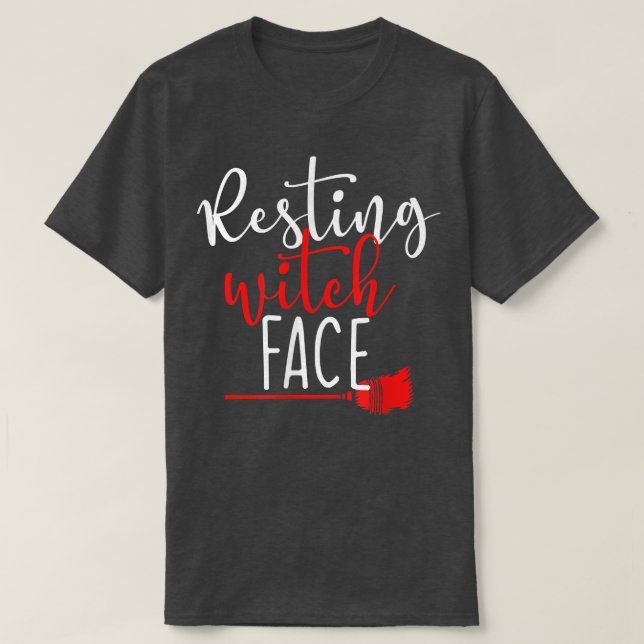 Camiseta Resting Witch Face  (Diseño del anverso)