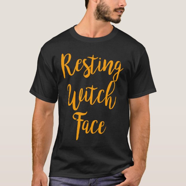 Camiseta Resting Witch Face Funny Halloween (Anverso)