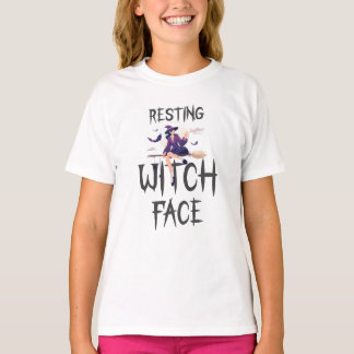 Camiseta Resting Witch Face - Funny Halloween Witch Design