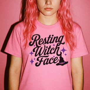 Camiseta Resting Witch Face Funny Sarcastic Retro Type