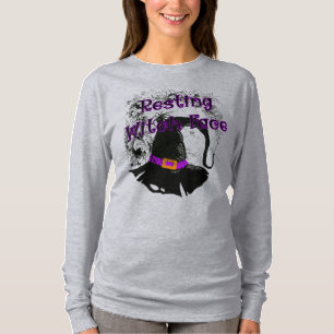 Camiseta Resting Witch Face - Halloween Spider Web