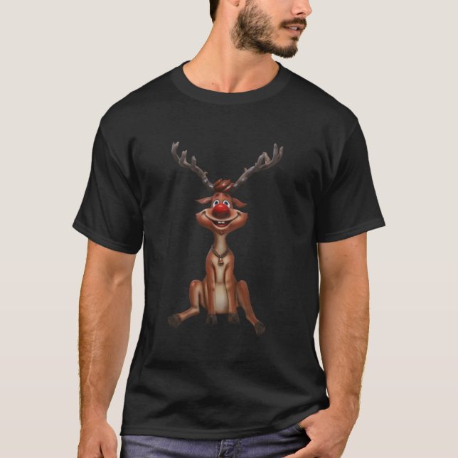 Camiseta Resto De Rudolph Para Vacaciones Para Navidades (Anverso)