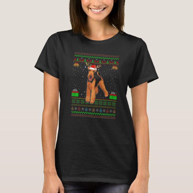 Camiseta Resto de Santa Hat coincidiendo con el feo perro d (Anverso)