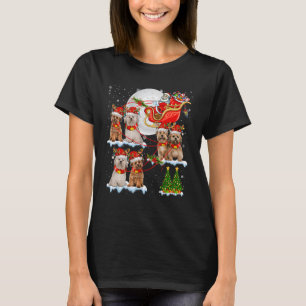 Camiseta Resto De Santa Sleigh Lhasa Apso Perro Árbol De Na
