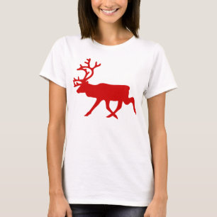 Camiseta Resto Rojo / Silhouette Caribou