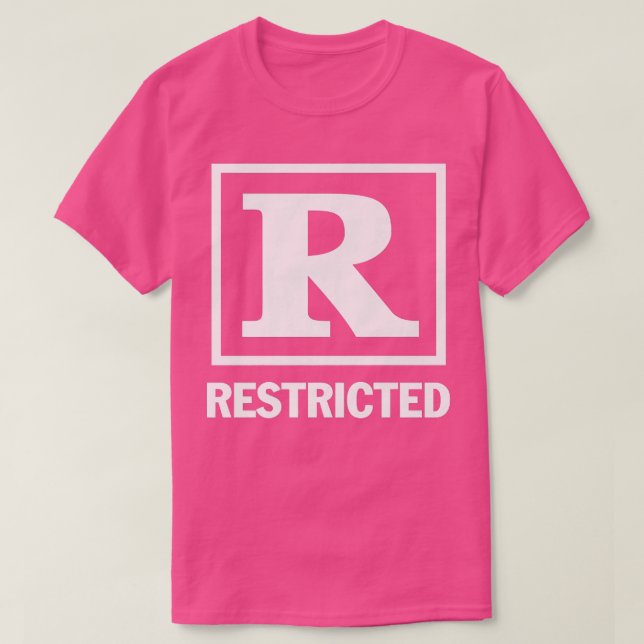 Camiseta Restricted Rated R Movie Night Film Children Popco (Diseño del anverso)
