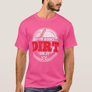 Camiseta Restrinja Algo De Suciedad En El Diseño De Softbal