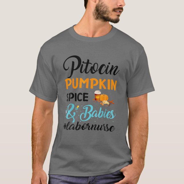 Camiseta Restro Pitocin Pumpkin Spice (Anverso)