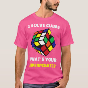Camiseta Resuelvo Cubos Superpower Funny Cubing