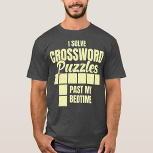 Camiseta Resuelvo los rompecabezas cruzados en mi época de 