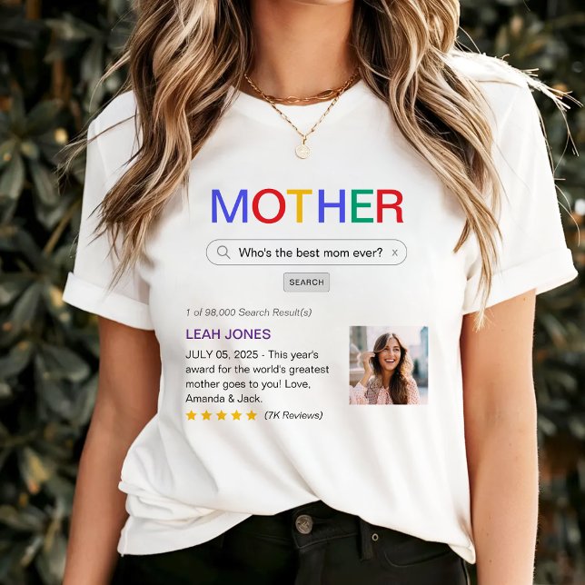 Camiseta Resultado de búsqueda en sitios web: mejor Día de  (Website Search Result Best Mom Ever T-Shirt
)