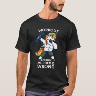 Camiseta Resultado porque asesinato es un gimato unicornio 