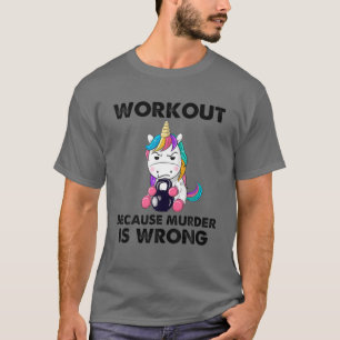 Camiseta Resultado porque asesinato es un gimato unicornio 